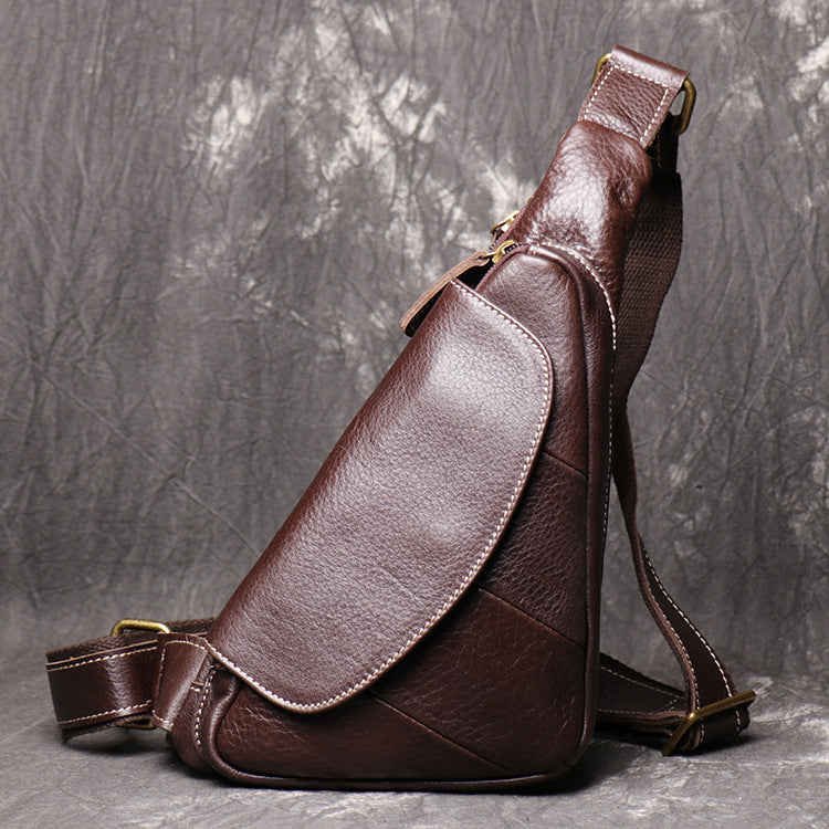 Li Ji | Original genuine leather handmade | Triangle cowhide bag No. 30036 