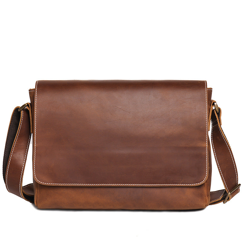 Li Ji | Original handmade genuine leather | Cow leather messenger bag No. 30166 