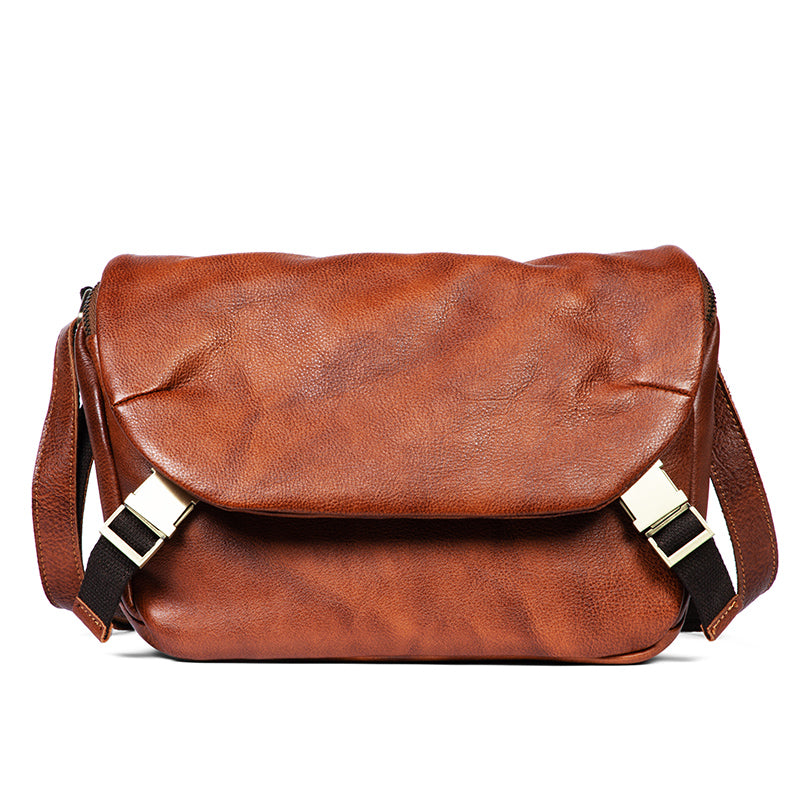 Li Ji | Original genuine leather handmade | ins trendy functional messenger bag No. 5110 