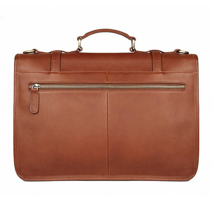 Li Ji | Original handmade leather | British style briefcase genuine leather exquisite business travel bag No. 7397 