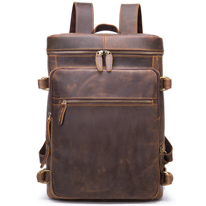 Li Ji | Original handmade | Korean version genuine leather laptop backpack No. 7482 