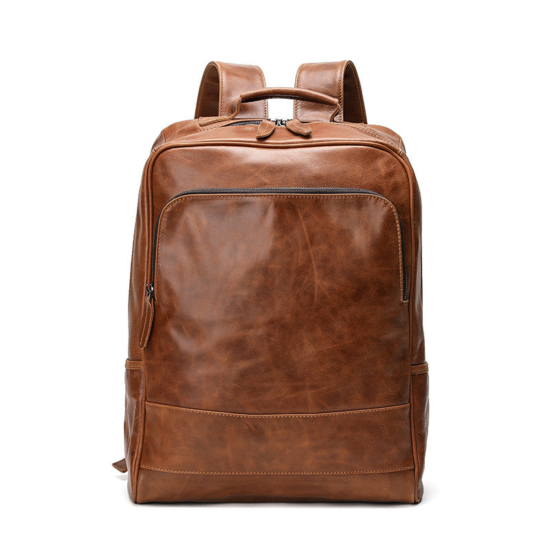 Li Ji | Original leather handmade | Vintage leather backpack No. A1803