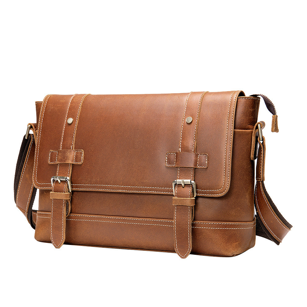 Li Ji | Original leather handmade | Vietnam first-layer cowhide messenger bag No. 7379