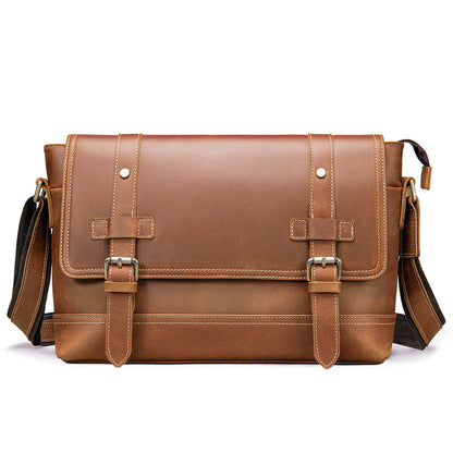 Li Ji | Original leather handmade | Vietnam first-layer cowhide messenger bag No. 7379