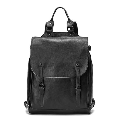 Li Ji | Original handmade leather | Genuine leather tanned backpack No. 9035