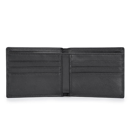 Li Ji | Original Genuine Leather | Napa Pattern Short Wallet Business Simple Wallet No. 4099 