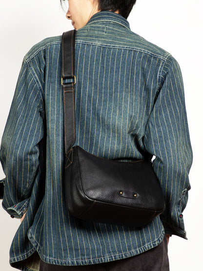 Li Ji | Original handmade | Saddle-shaped leather shoulder bag No. 5111 