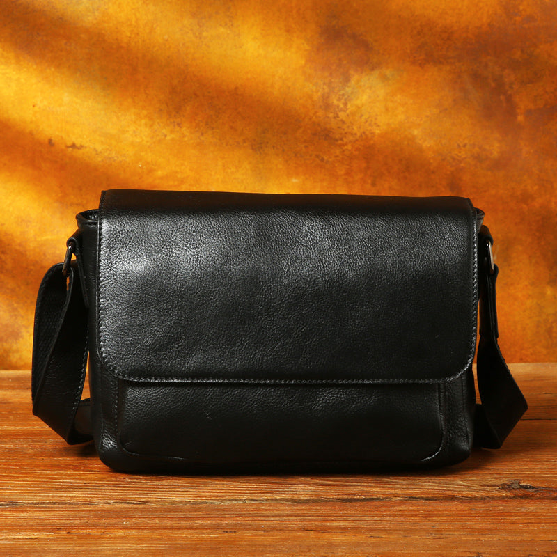 Li Ji | Original handmade leather | Rubbed vegetable tanned leather vintage full leather messenger bag No. M6103 