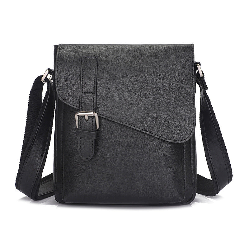 Li Ji | Original handmade genuine leather | Full leather mad cowhide crossbody bag with shoulder strap No. 1061B