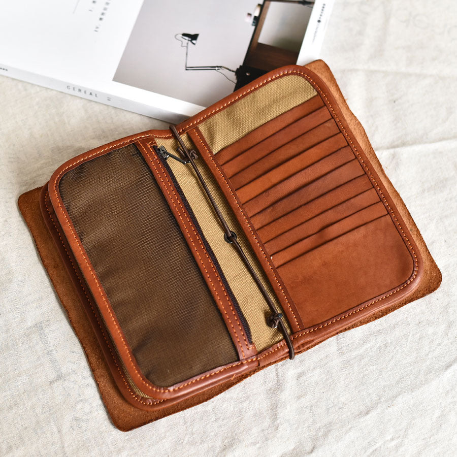 Li Ji | Original handmade leather | Books/five-page wallet bag No. 198 