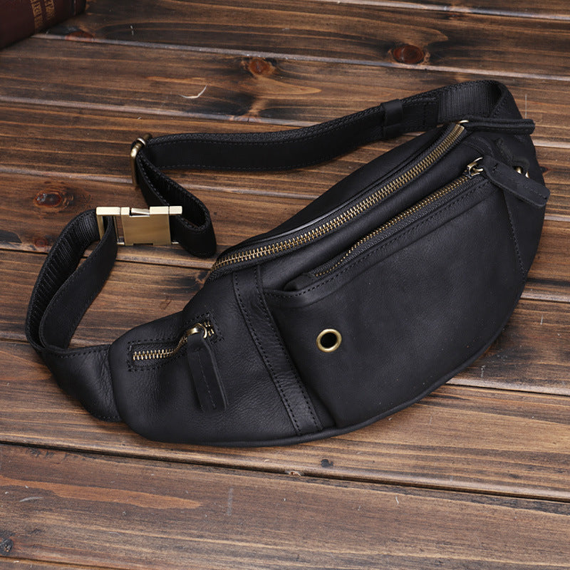 Li Ji | Original handmade | Genuine leather chest bag No. Y055