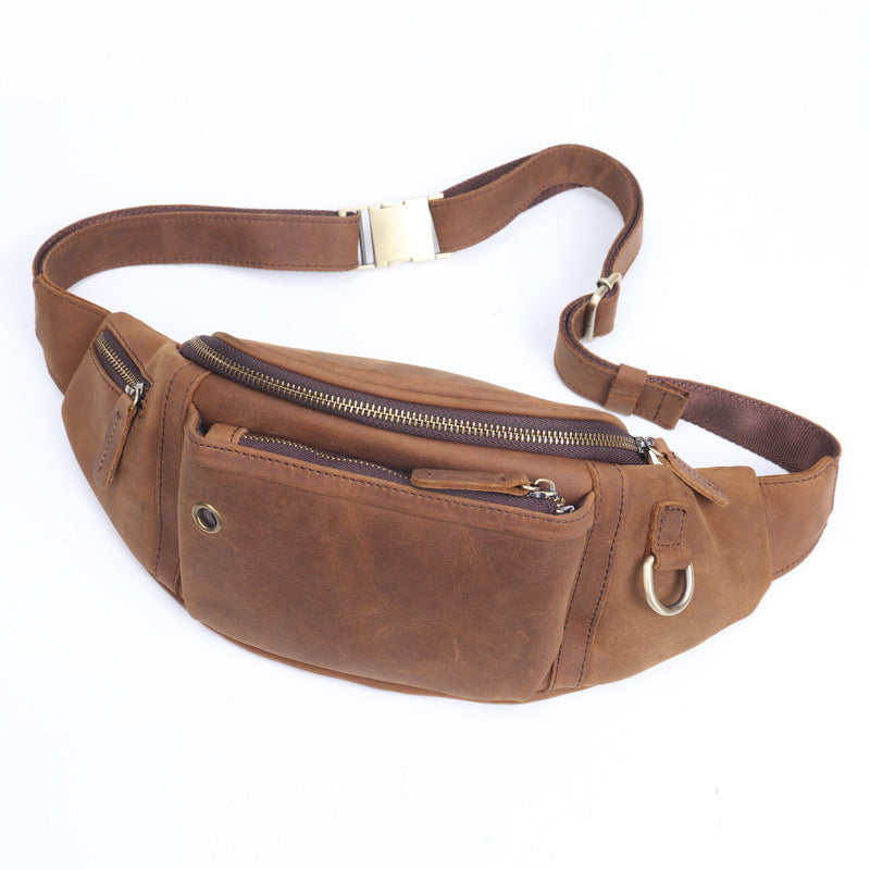 Li Ji | Original handmade | Genuine leather chest bag No. Y055