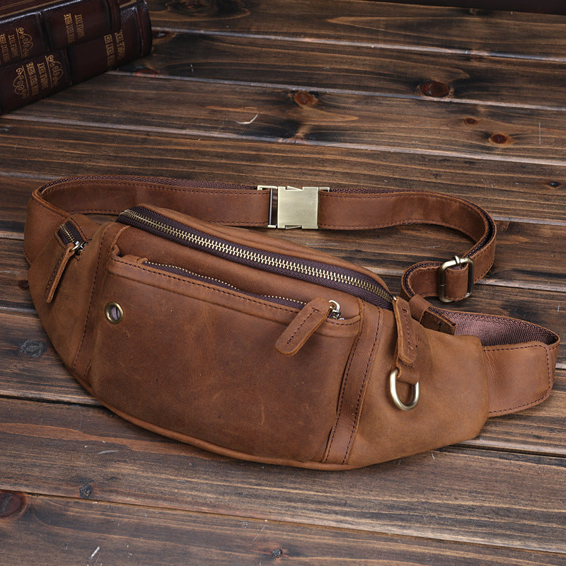 Li Ji | Original handmade | Genuine leather chest bag No. Y055