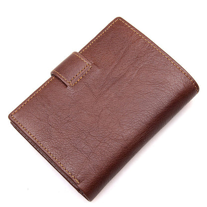 Li Ji | Original genuine leather handmade | 20% off American popular wallet No. 8129