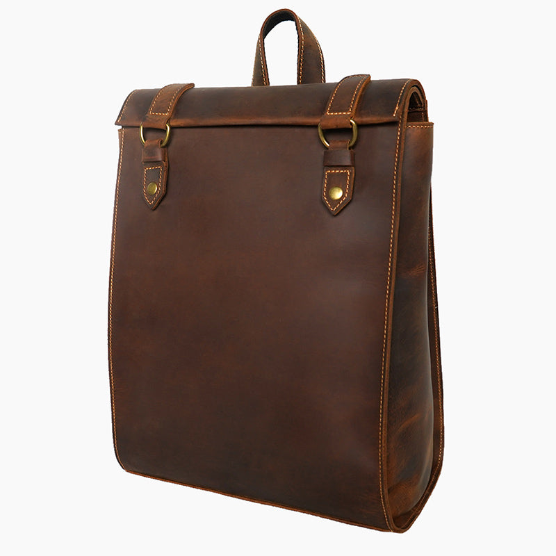 Li Ji | Original handmade leather | Classic and simple laptop bag/backpack/trendy bag No. 730