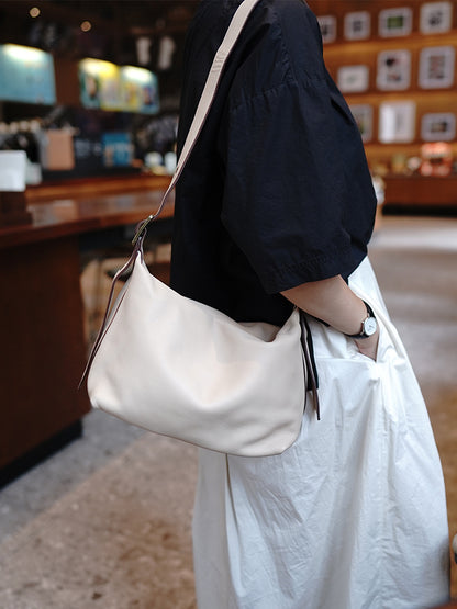 Li Ji | Original handmade genuine leather | Soft cowhide dumpling-shaped Boston bag No. M1209 