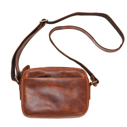 Li Ji | Original leather handmade | Single cowhide crossbody bag No. 195 