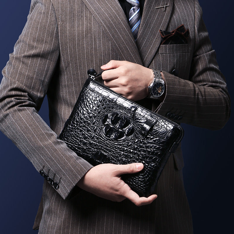 Li Ji | Original handmade handbag made of real crocodile leather imported from Siam, Thailand No. C231