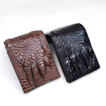 Li Ji | Original handmade genuine leather | Thai crocodile leather claw wallet EJ-6006