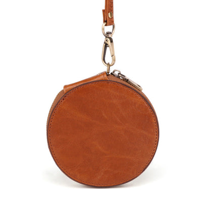 Li Ji | Original handmade genuine leather | Leather small round coin purse No. K058