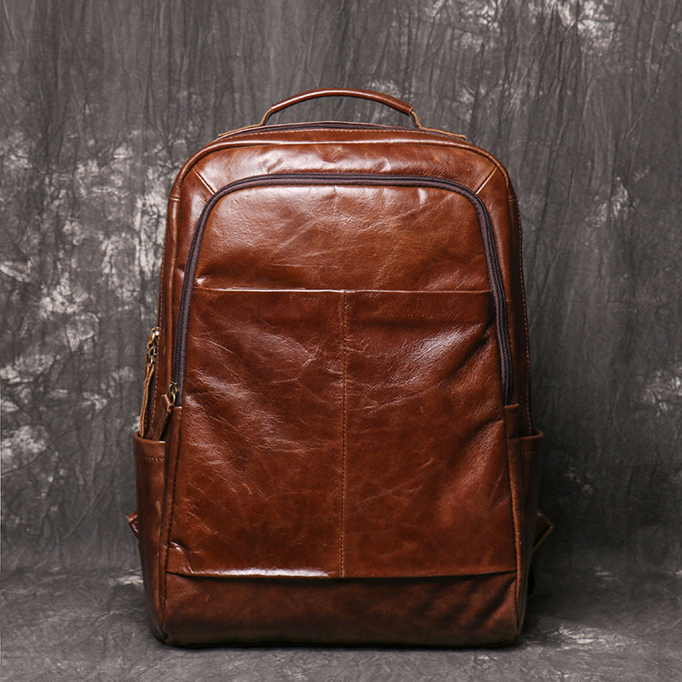 Li Ji | Original handmade | Cow leather Trip backpack No. 0825-3