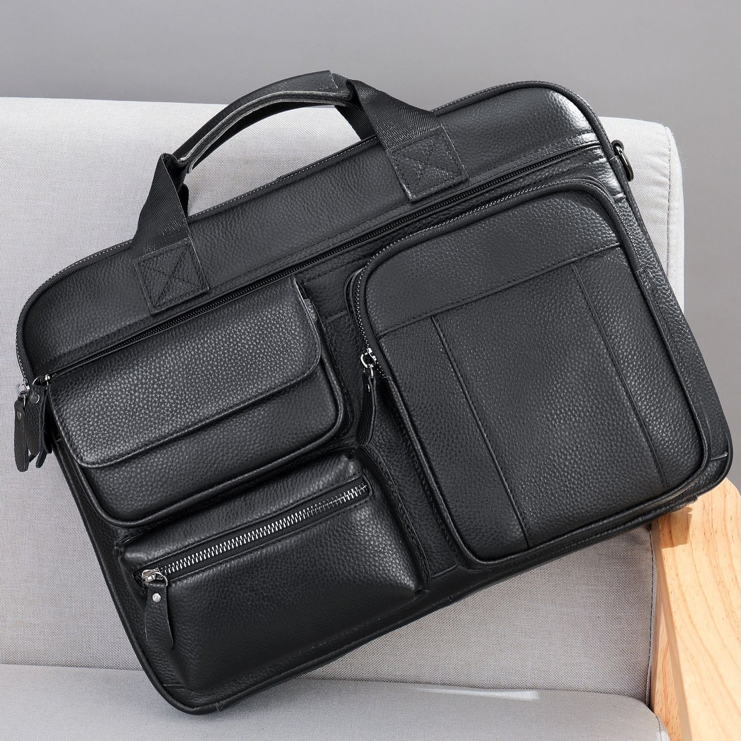 Li Ji | Original handmade | Official leather briefcase No. 5029