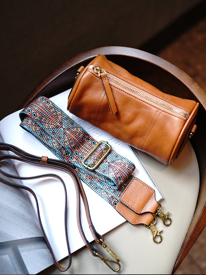 Li Ji | Original vintage | Tanned leather Western-style pillow bag M1218 