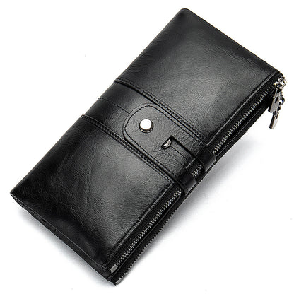 Li Ji | Original handmade | Genuine leather functional long wallet 軽くて large capacity No. 8560