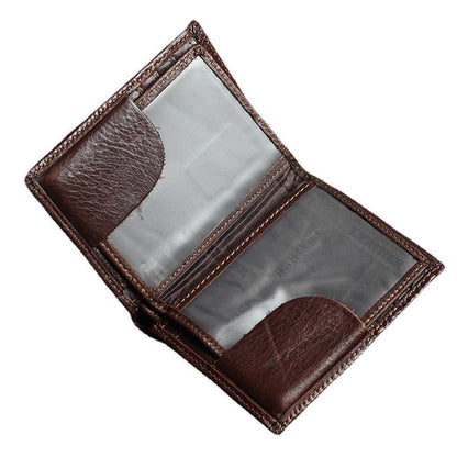 Li Ji | Original genuine leather handmade | Oil wax leather-ID wallet No. P14