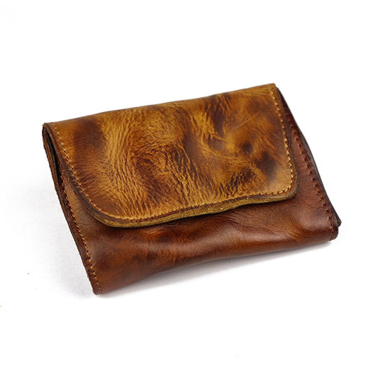 Li Ji | Original handmade leather | Vegetable tanned cowhide/accordion wallet/card holder SG133