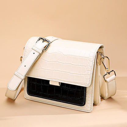 Li Ji | Original handmade | Two-layer cowhide small square bag/three-dimensional accordion bag No. 10935 