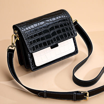 Li Ji | Original handmade | Two-layer cowhide small square bag/three-dimensional accordion bag No. 10935 