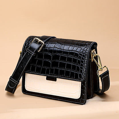 Li Ji | Original handmade | Two-layer cowhide small square bag/three-dimensional accordion bag No. 10935 