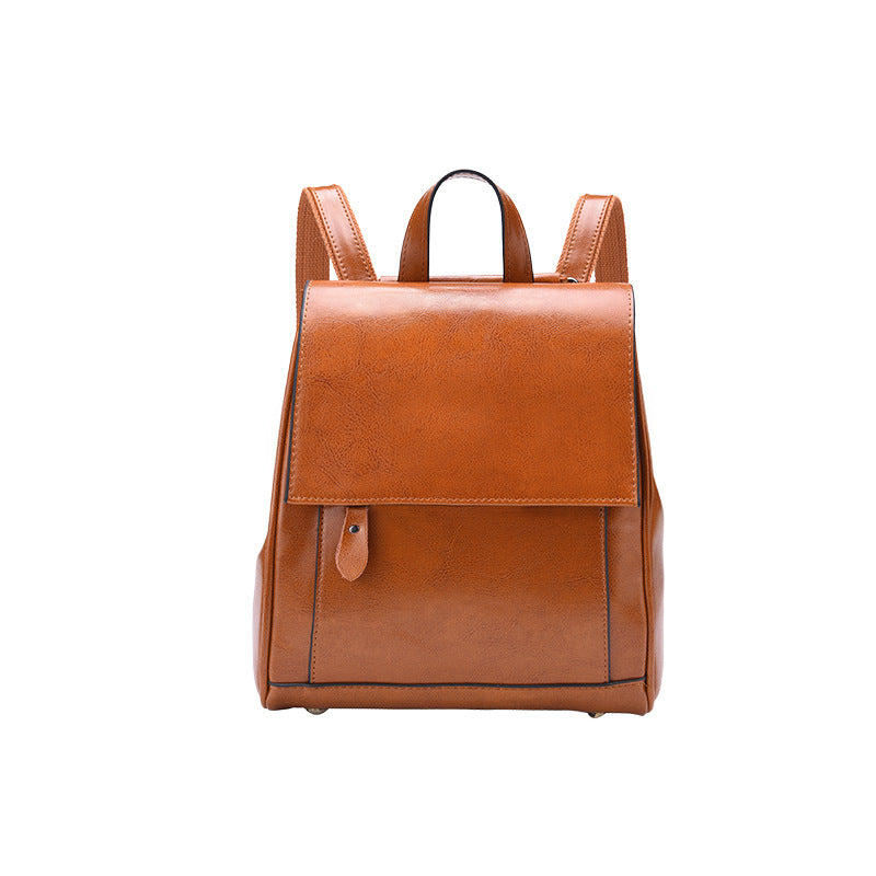 Li Ji | Original handmade genuine leather | Women's pocket backpack No. 7924 