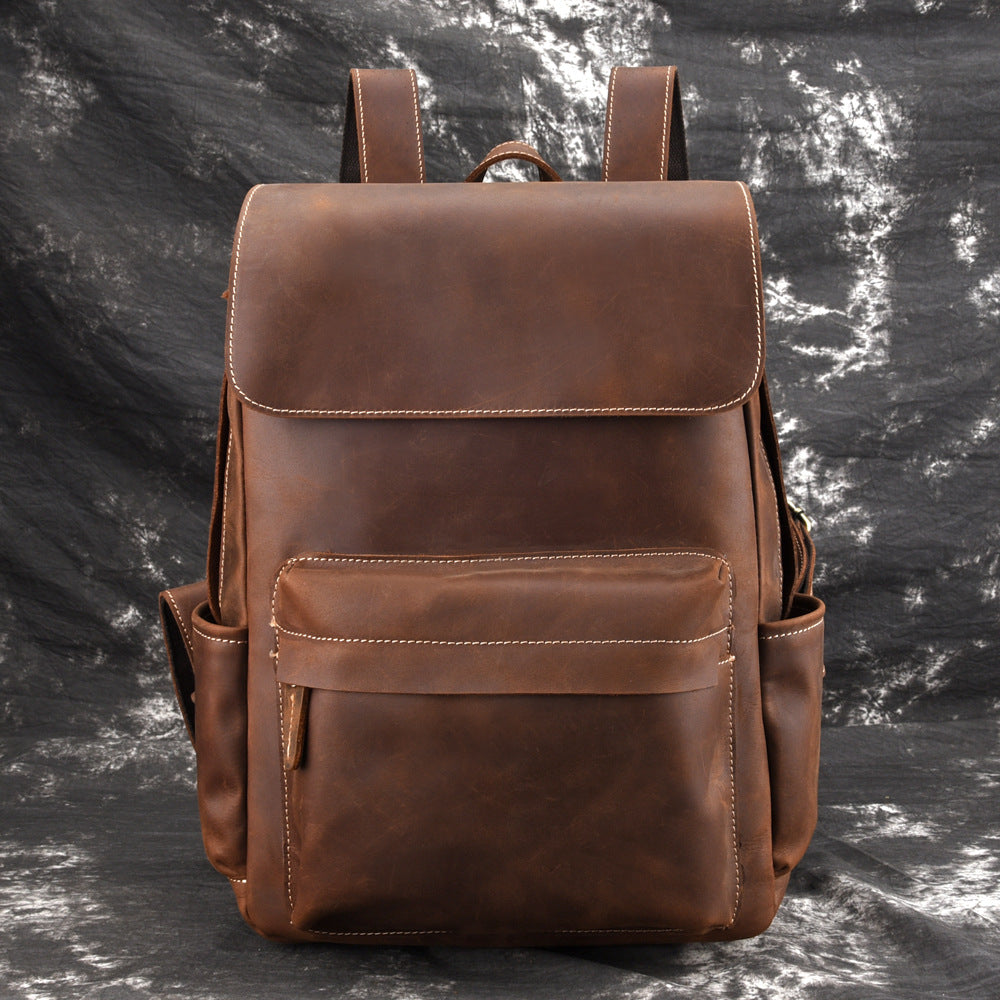 Li Ji | Handmade original | Crazy Horse backpack/backpack No. 8035