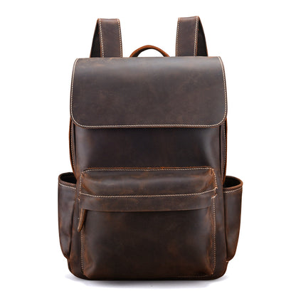 Li Ji | Handmade original | Crazy Horse backpack/backpack No. 8035