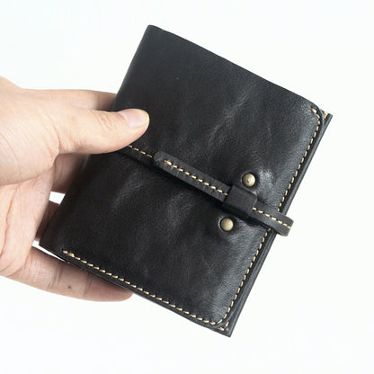 Li Ji | Original handmade leather | 20% off drawstring buckle - Unisex wallet No. 9501 