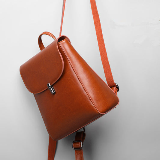 Li Ji | Original leather handmade | Backpack\Simple model No. 9762