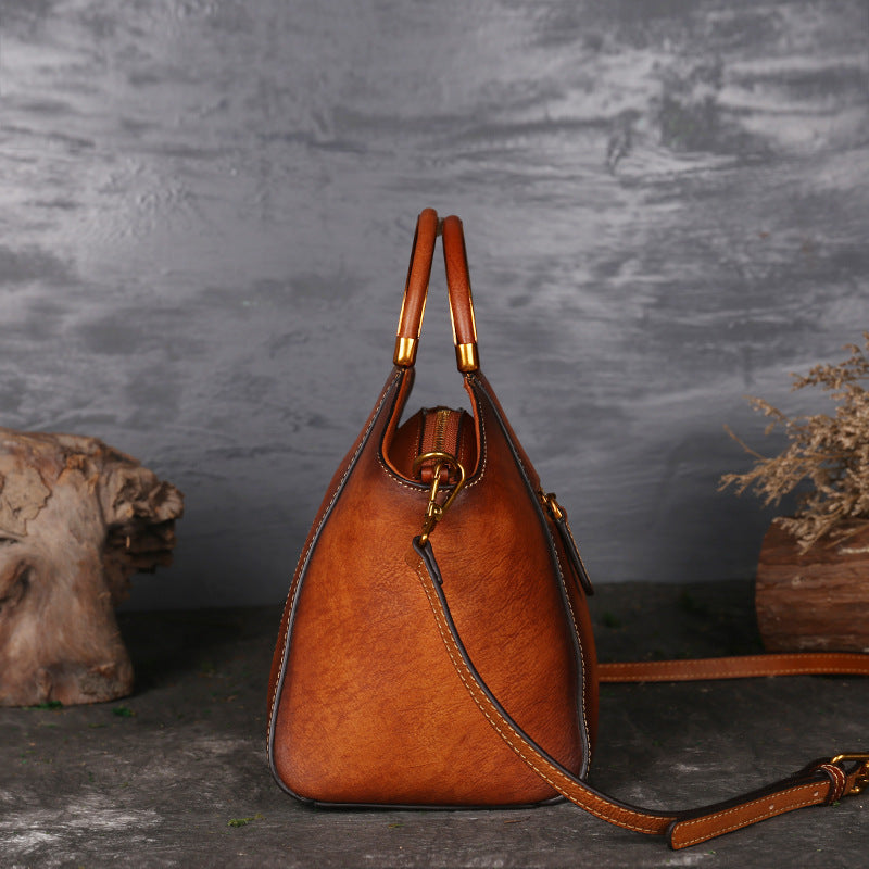 Li Ji | Original leather handmade | Women's portable embossed shell bag No. S1156 