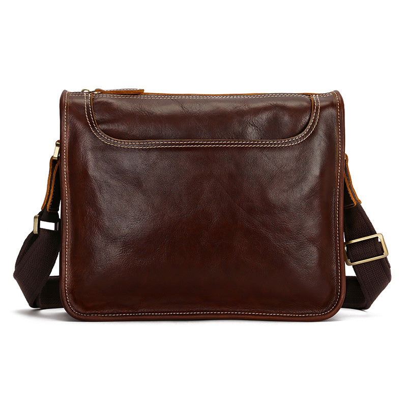 Li Ji | Original genuine leather handmade | First-layer cowhide vintage shoulder bag No. YD8098 